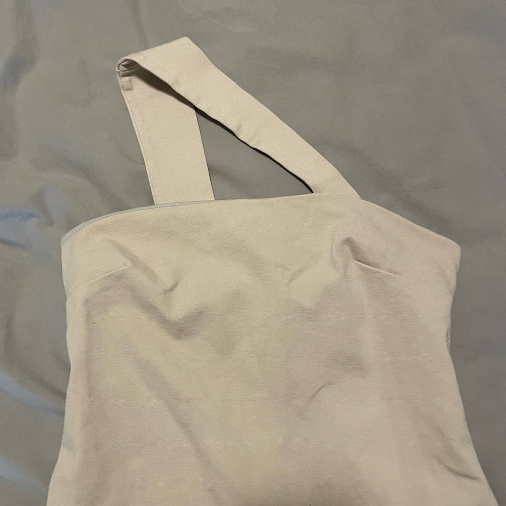 one shoulder vanity room dress